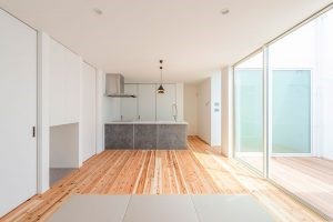 U様宅のリビングダイニング